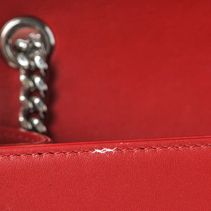 Saint Laurent Calfskin Small Classic Monogram Kate Tassel Satchel Red 8 of 14