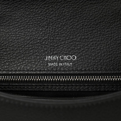 Jimmy Choo Calfskin Crystal Medium Cheri Top Handle Bag Black 6 of 12