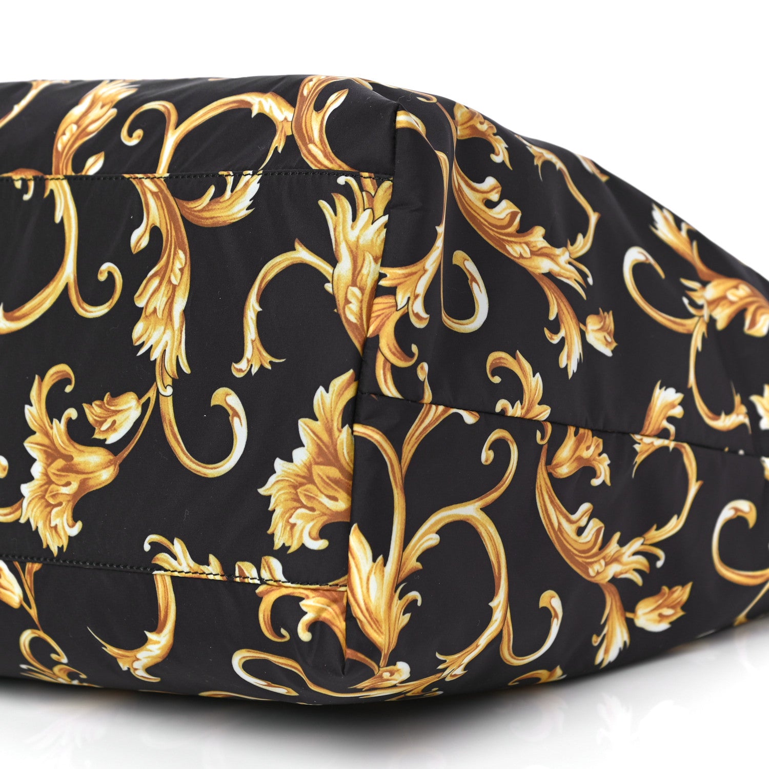 Versace Nylon Baroque Print Tote Black 11 of 11