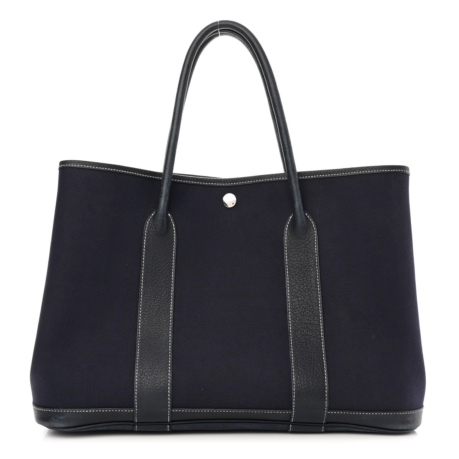 Hermes Toile Negonda Garden Party Tote 36 MM Bleu Marine 1 of 9