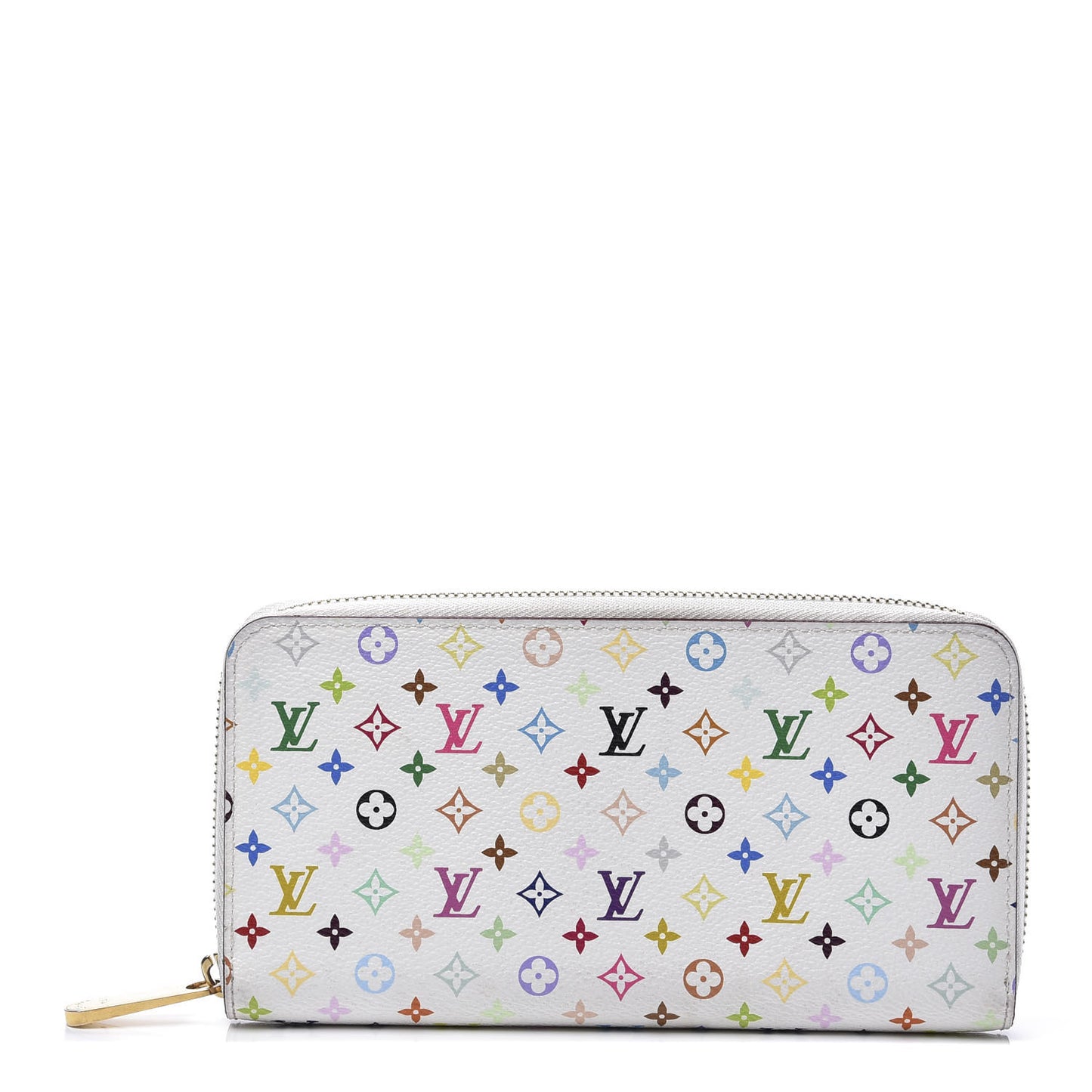 Monogram Multicolor Zippy Wallet White Litchi