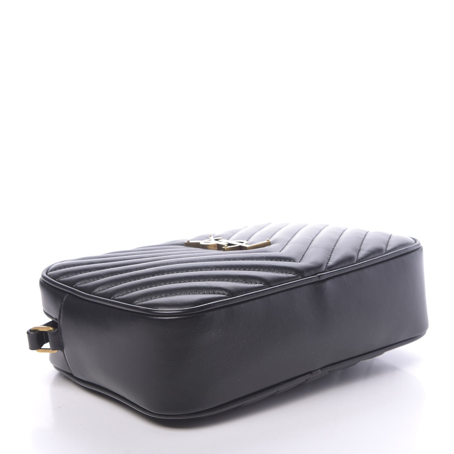 Saint Laurent Calfskin Matelasse Monogram Lou Camera Bag Black 4 of 9