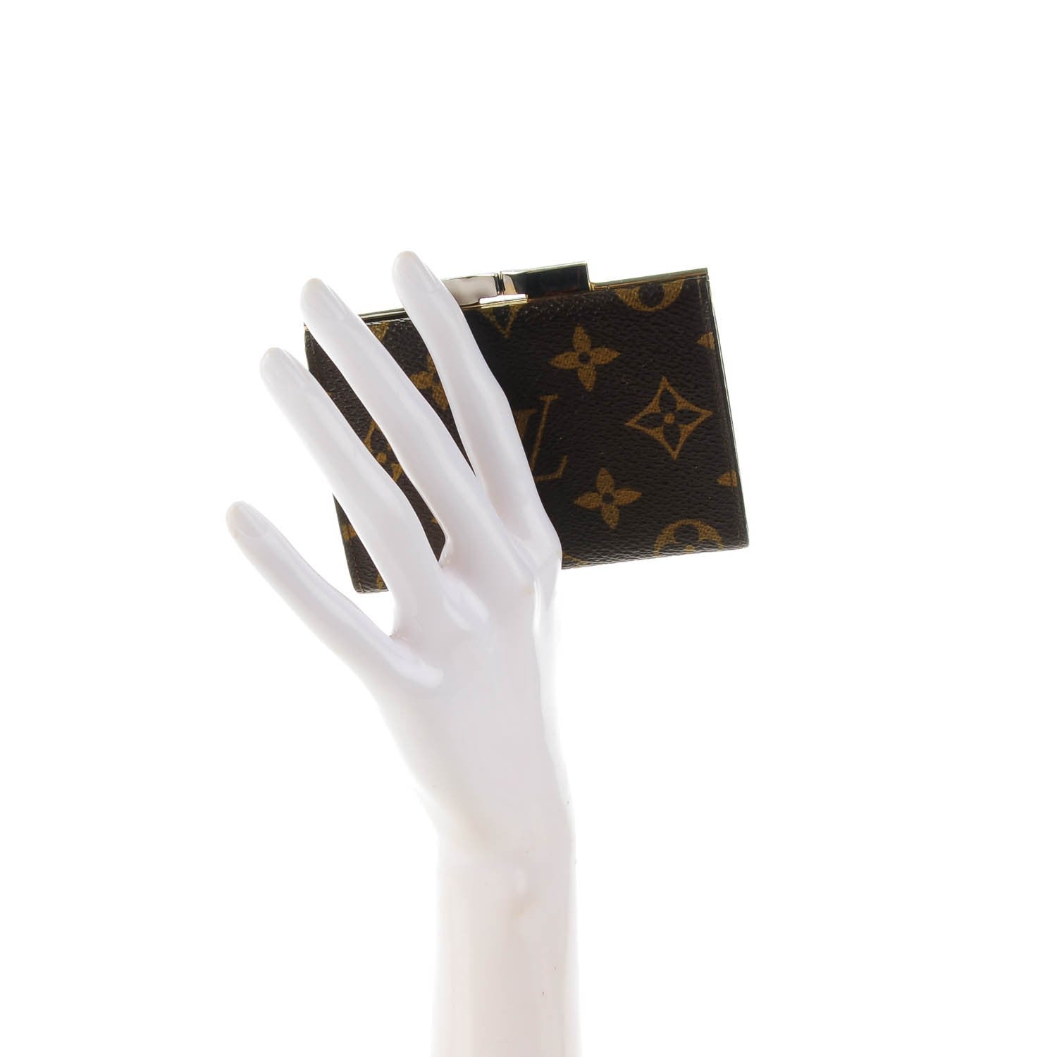 Louis Vuitton Monogram French Kiss Lock Coin Purse 2 of 8