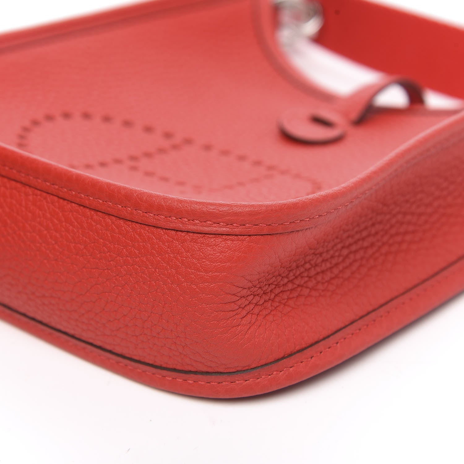 Hermes Taurillon Clemence Evelyne TPM Rouge Tomate 9 of 10