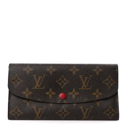 Louis Vuitton Monogram Emilie Wallet Rouge 1 of 12