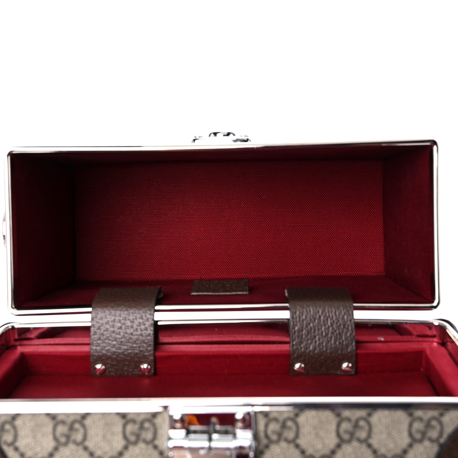 Gucci GG Supreme Monogram Globe-Trotter Beauty Case Brown 5 of 11