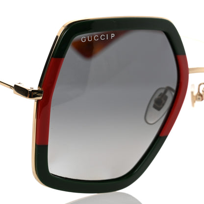 Gucci Square Frame Web GG0106S Sunglasses Tortoise 7 of 8