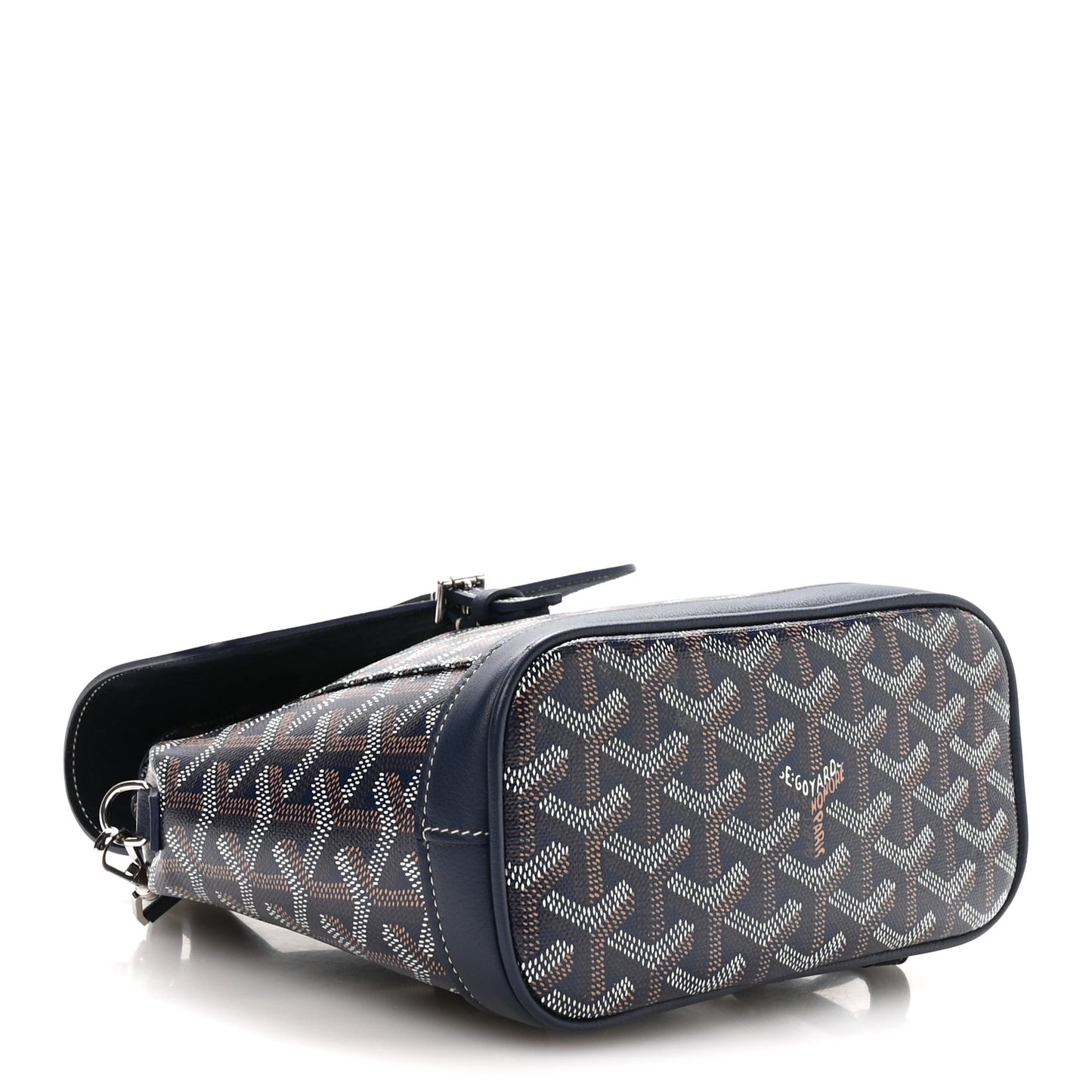 Goyardine Calfskin Mini Alpin Backpack Navy