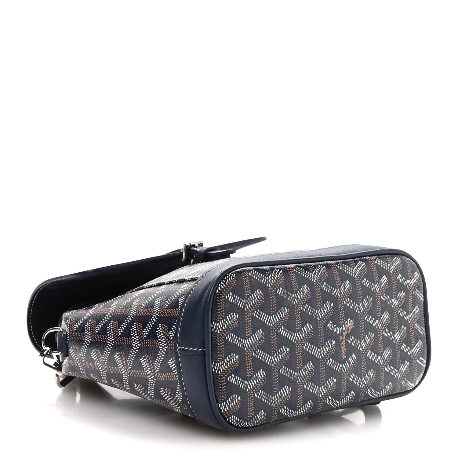 Goyard Goyardine Calfskin Mini Alpin Backpack Navy 4 of 11