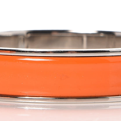 Hermes Enamel Narrow Clic Clac H Bracelet PM Orange 5 of 7