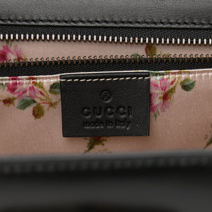 Gucci Calfskin Plexiglass Medium Classic 2 Top Handle Bag Black 6 of 14