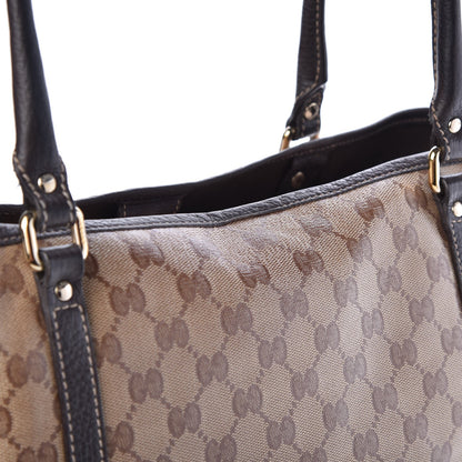 Gucci Crystal Monogram Medium Joy Tote Beige Ebony Testa di Moro 12 of 12