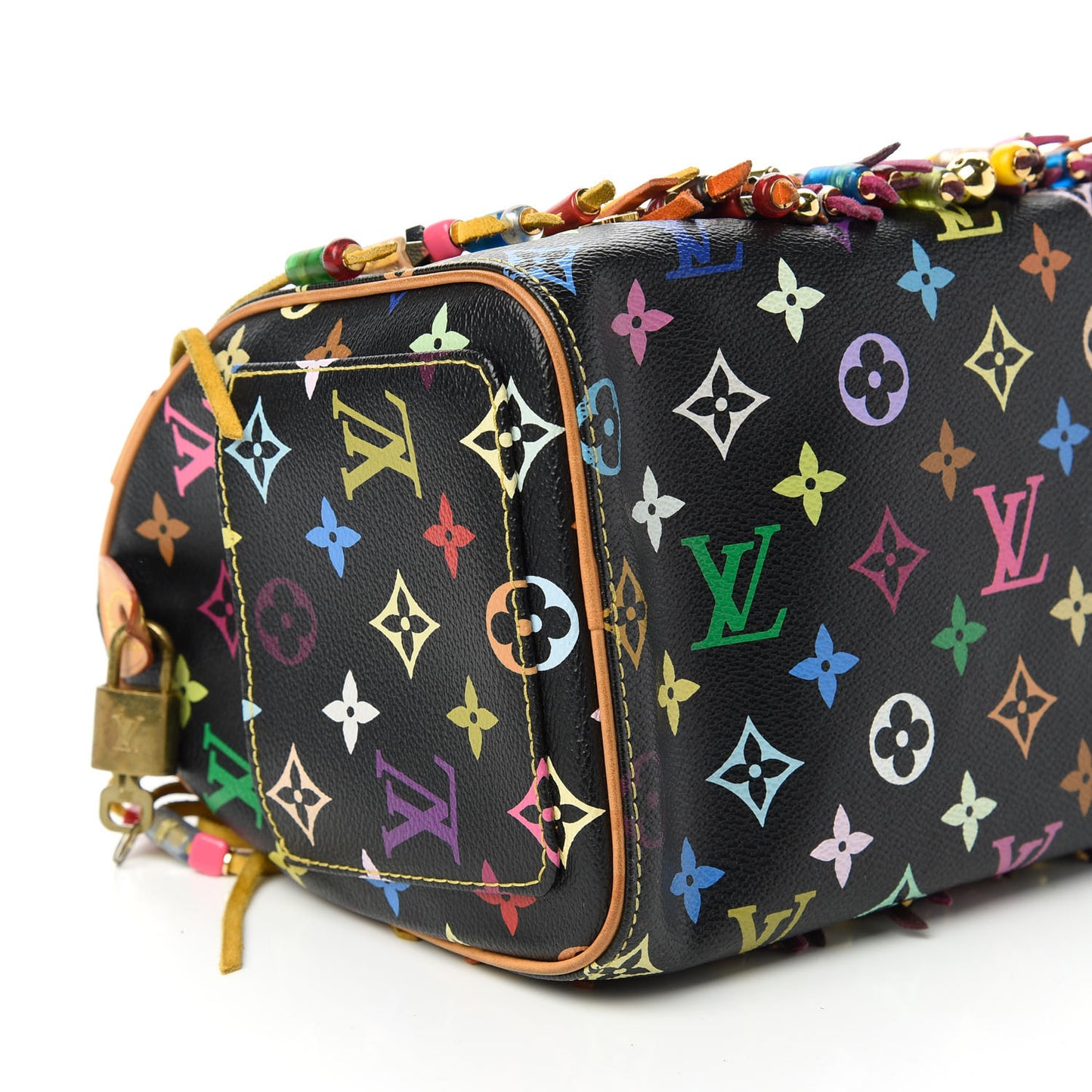 Monogram Multicolor Fringe Speedy 25 Black