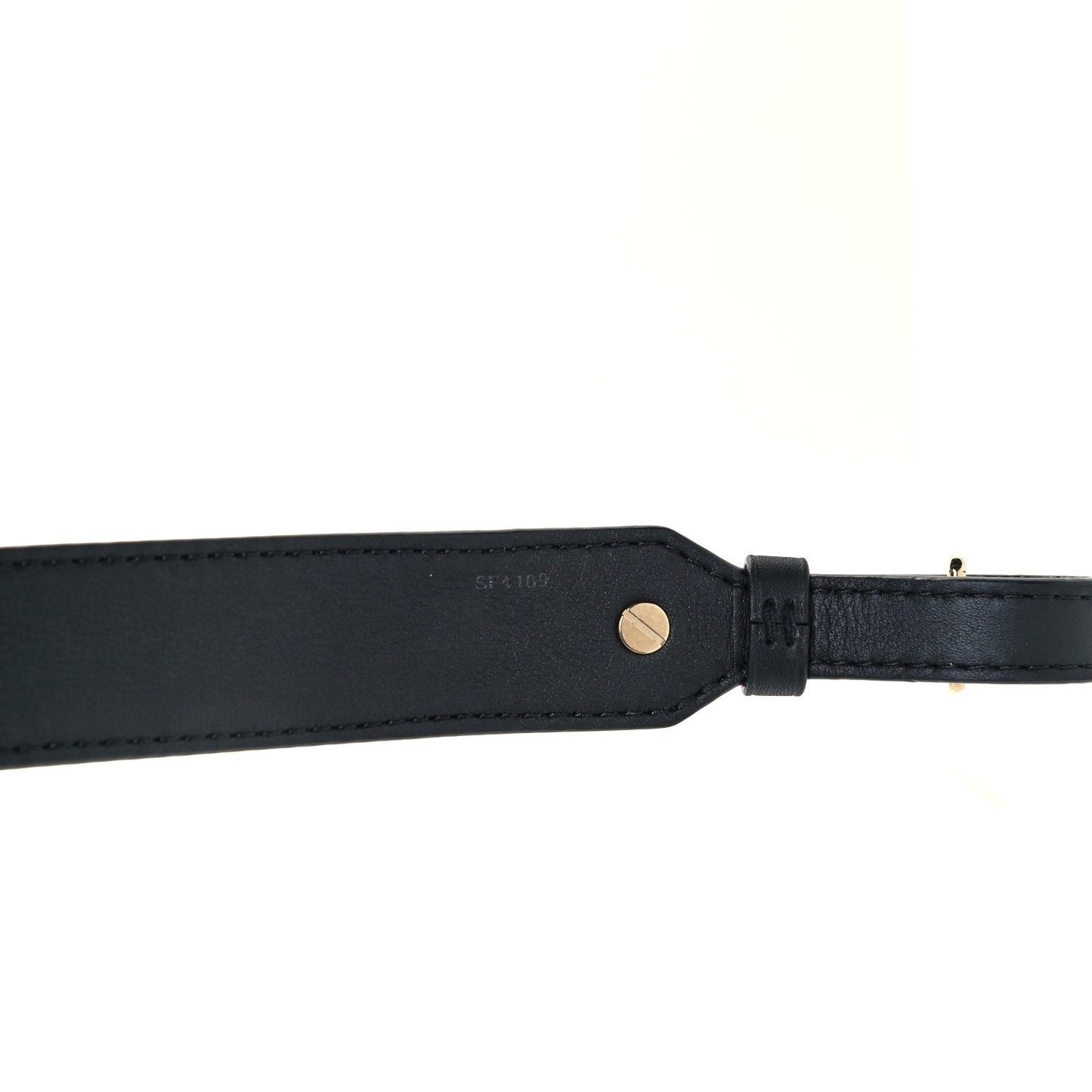 Reverse Monogram Bandouliere Shoulder Strap XL Black