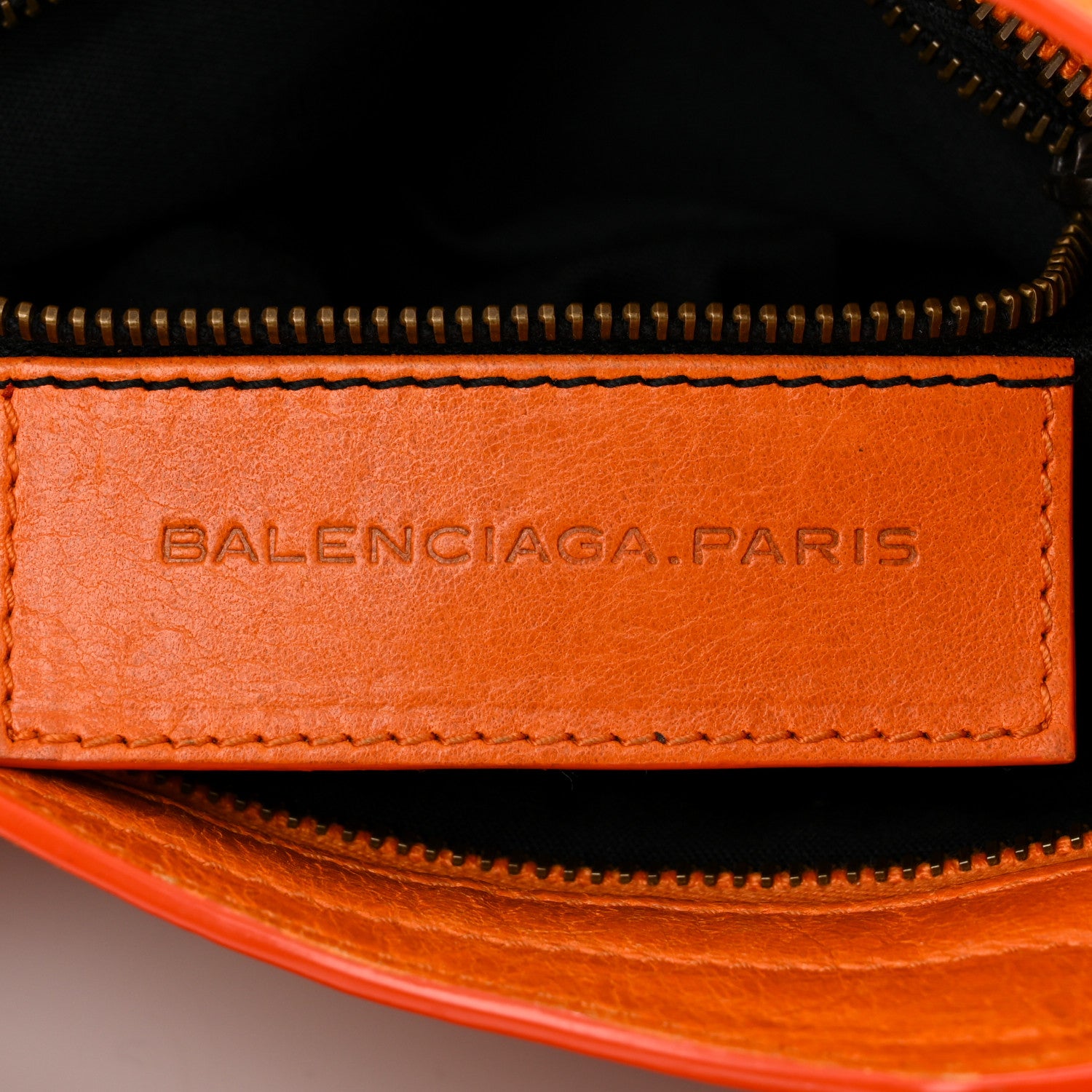 Balenciaga Agneau Classic Hardware Mini City Tangerine 6 of 14