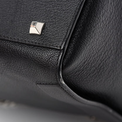 MCM Grained Calfskin Large Catherine Studs Tote Black 9 of 13