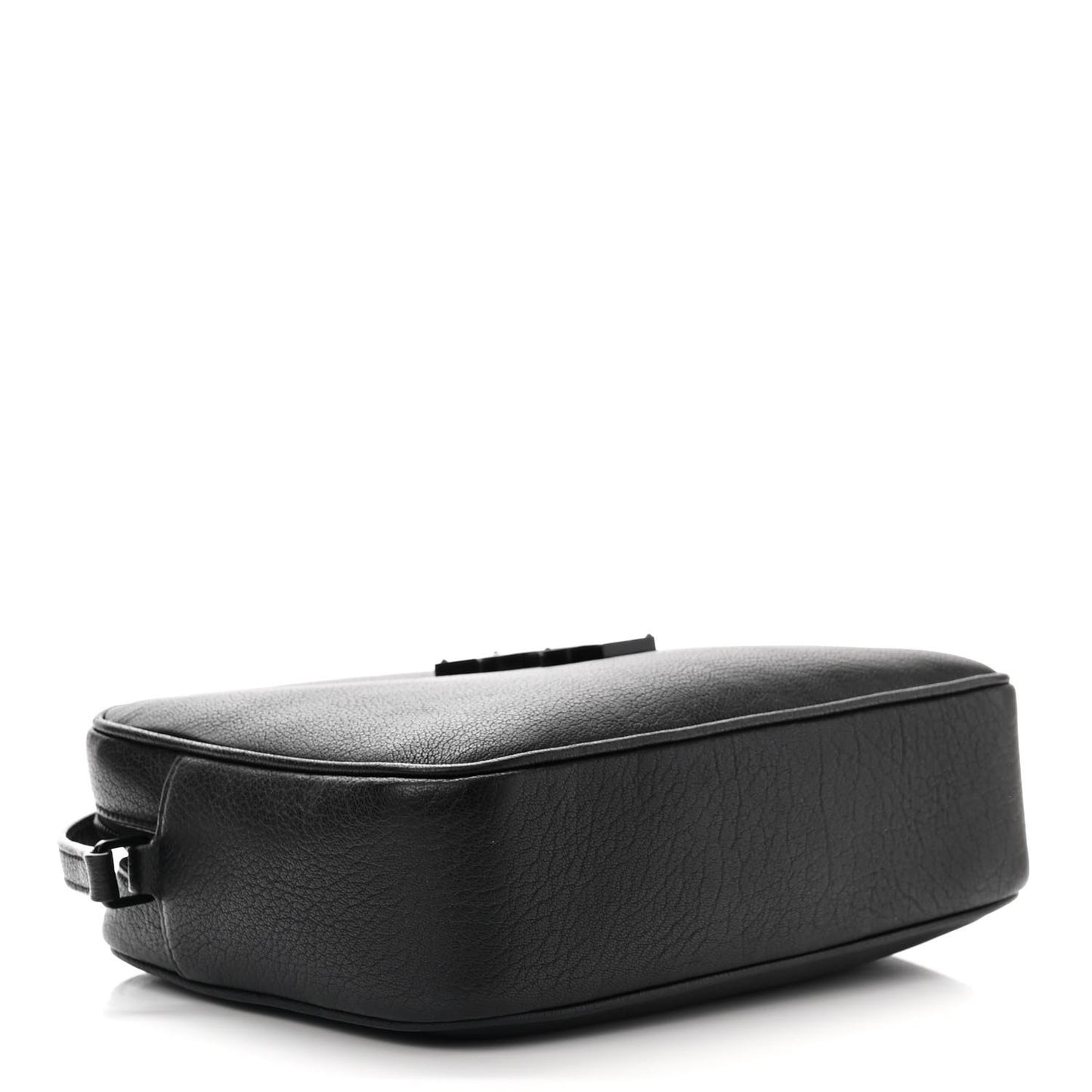Grained Lambskin Monogram Lou Camera Bag Black