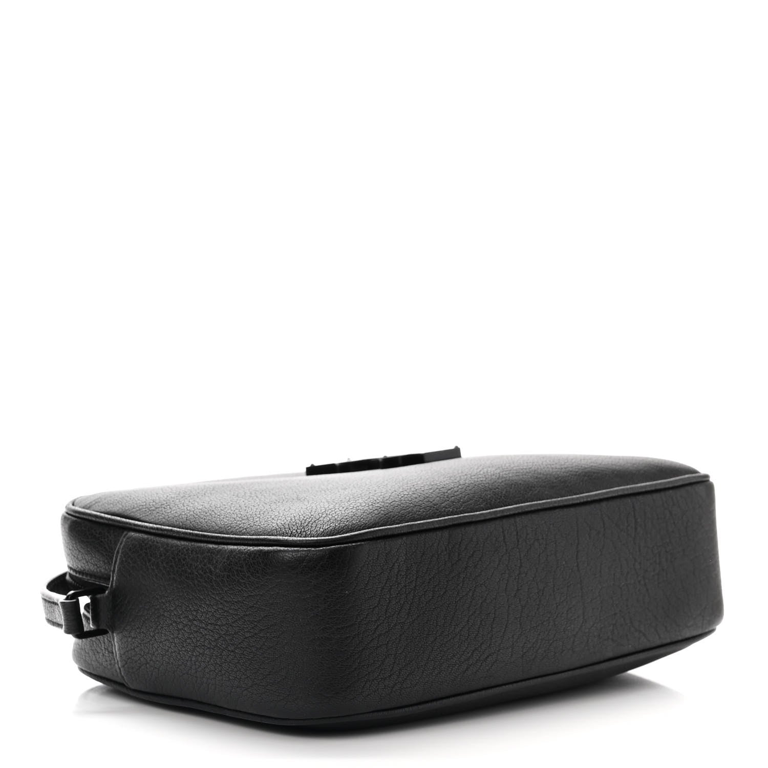 Saint Laurent Grained Lambskin Monogram Lou Camera Bag Black 4 of 10