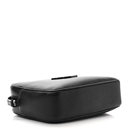 Saint Laurent Grained Lambskin Monogram Lou Camera Bag Black 4 of 10