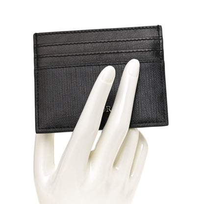 Christian Dior Coated Canvas Calfskin CD Diamond Card Holder Black 2 of 8