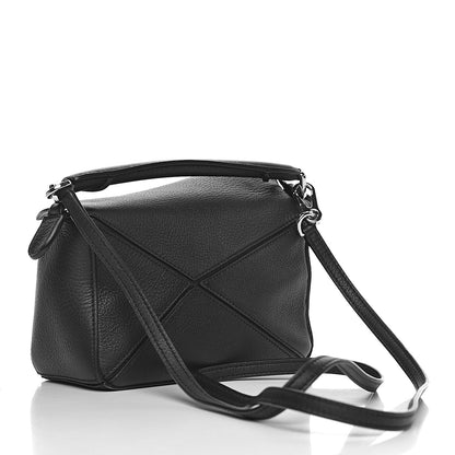 Loewe Calfskin Mini Puzzle Bag Black 3 of 10