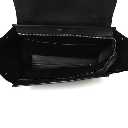 Celine Drummed Calfskin Suede Medium Trapeze Black 5 of 14