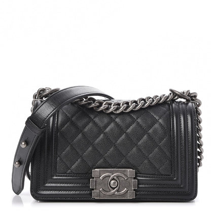 Chanel Caviar Quilted Small Boy Flap Black 1 of 7