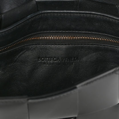 Bottega Veneta Patent Maxi Intrecciato Cassette Crossbody Bag Black 5 of 11