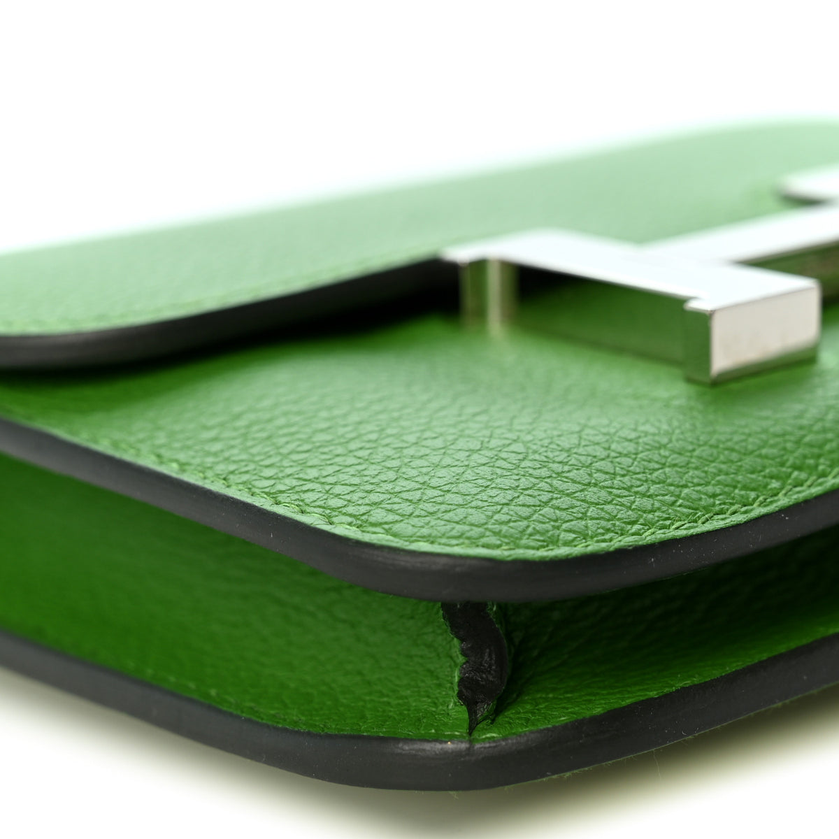 Evercolor Bi-Color Constance Slim Wallet Vert Yucca Mauve Pale