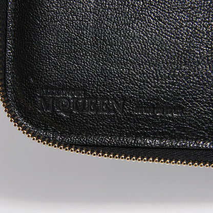 Alexander McQueen Calfskin Skull Charm Zip Around Tablet Case Black 6 of 8