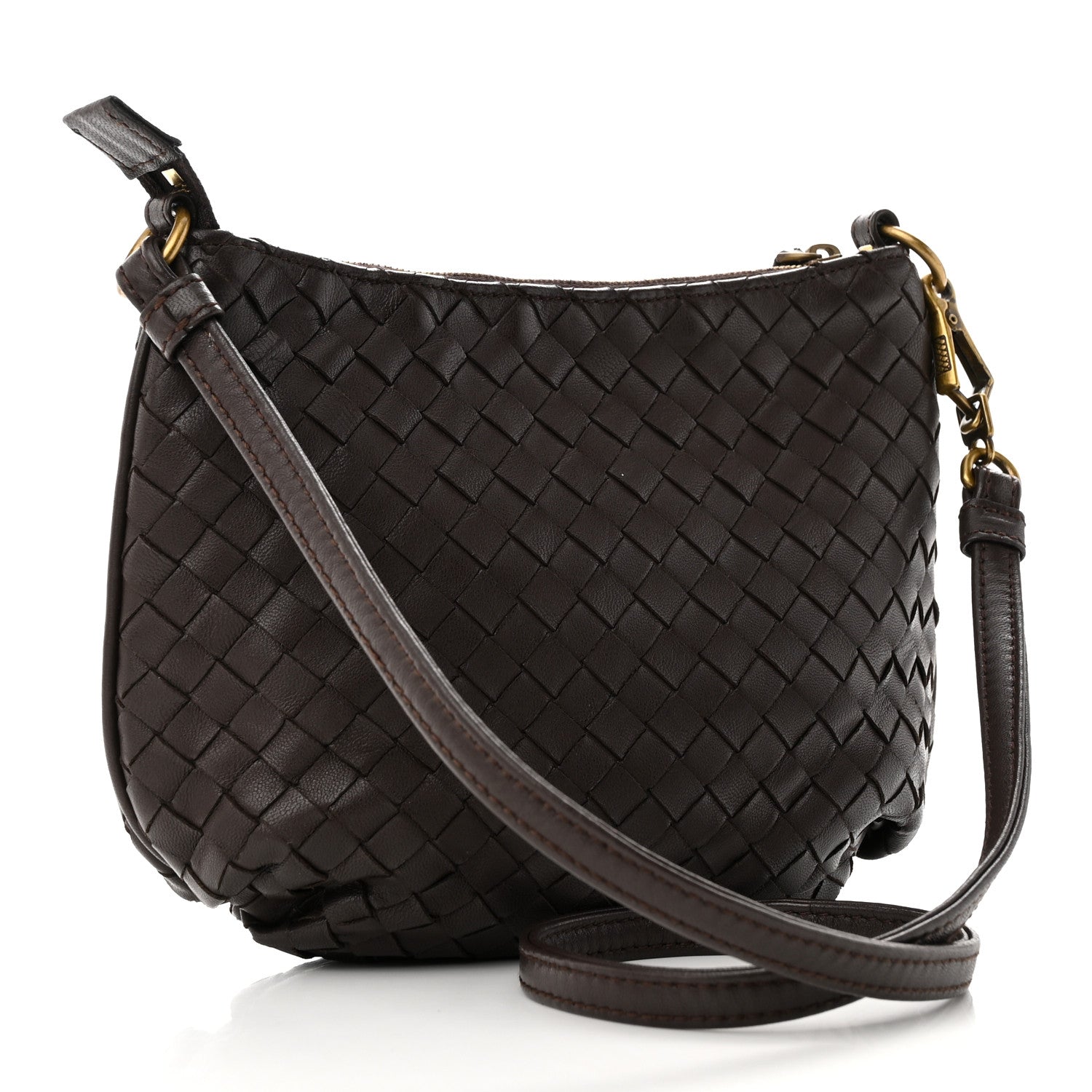Bottega Veneta Nappa Intrecciato Crossbody Ebano 3 of 9
