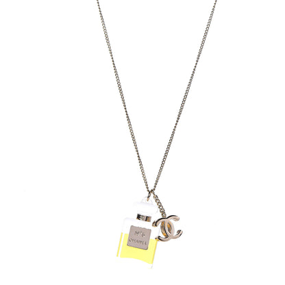 Chanel Resin Perfume Bottle CC Necklace 1 of 5