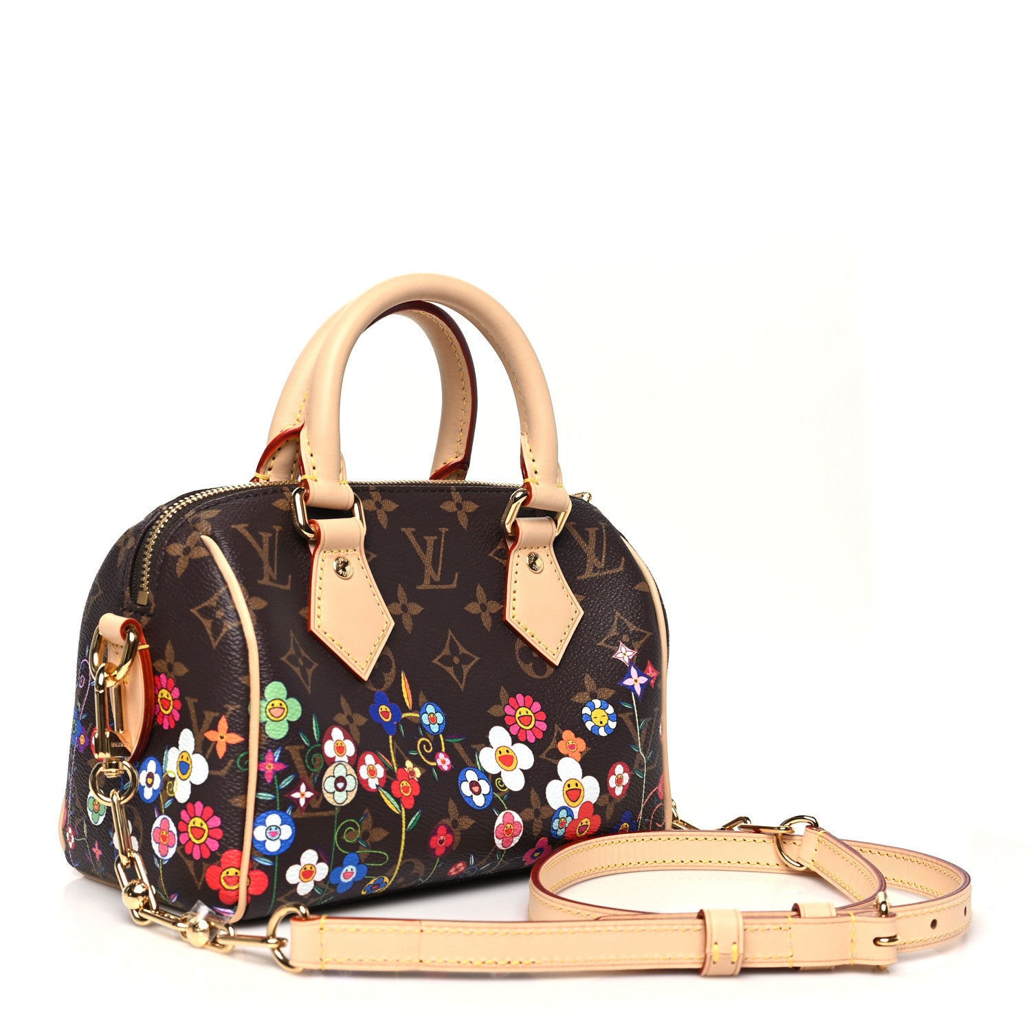Louis Vuitton LV X TM Monogram Flowers Speedy Bandouliere 20 3 of 9