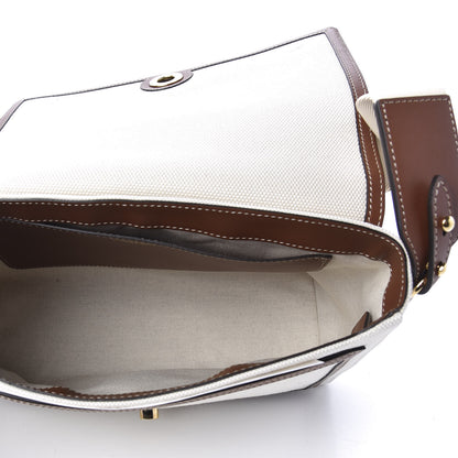 Burberry Canvas Horseferry Print Note Crossbody Bag Natural Tan 5 of 10