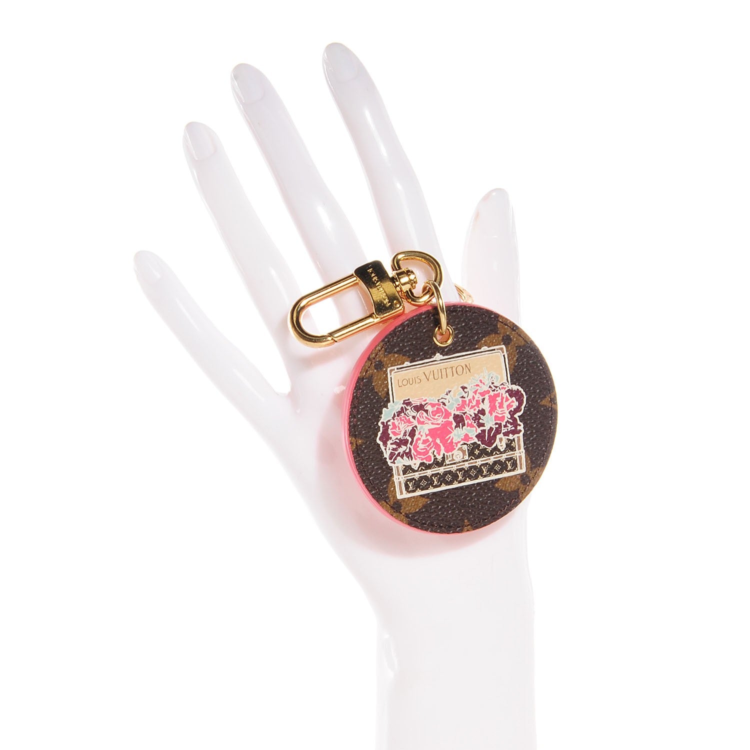 Louis Vuitton Monogram Illustre Posies Bag Charm 2 of 5