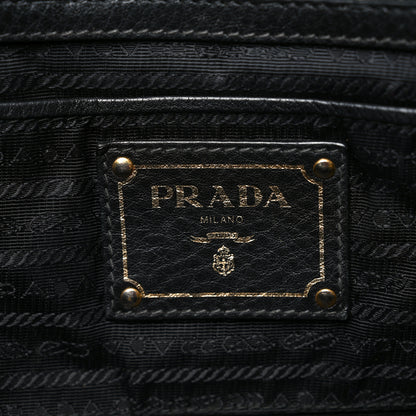 Prada Vitello Daino Tote Black 6 of 11