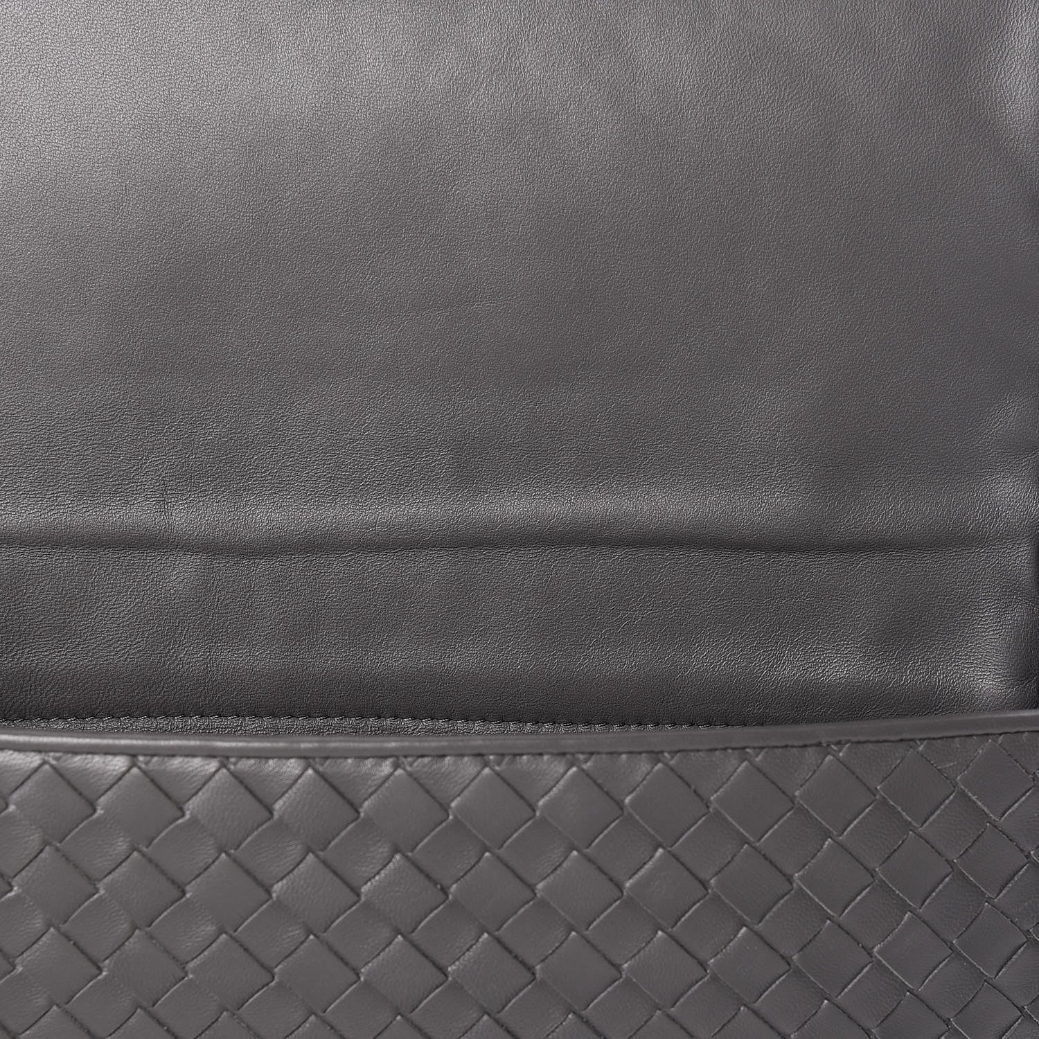Bottega Veneta Nappa Intrecciato Dahlia Clutch Crossbody Light Grey 14 of 14