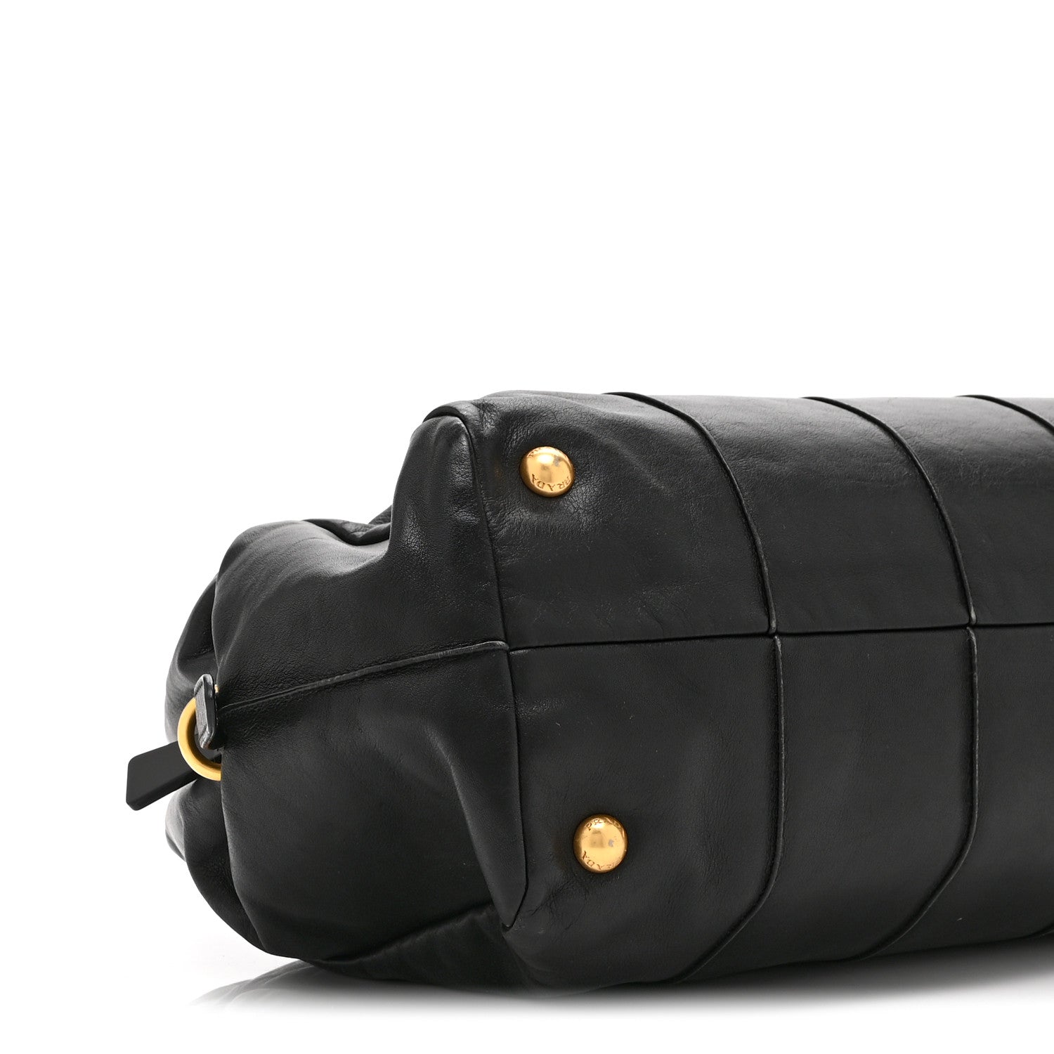 Prada Soft Calf Shoulder Bag Black 4 of 10