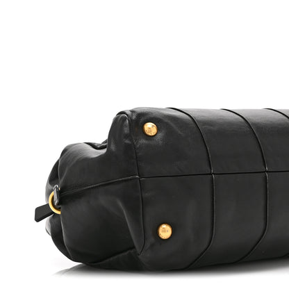 Prada Soft Calf Shoulder Bag Black 4 of 10