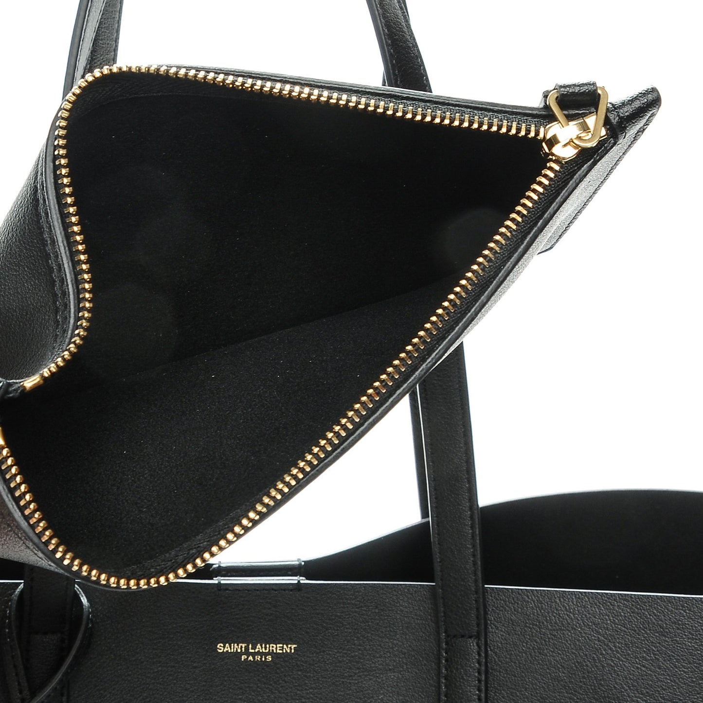 Calfskin Large Shopping Tote Black