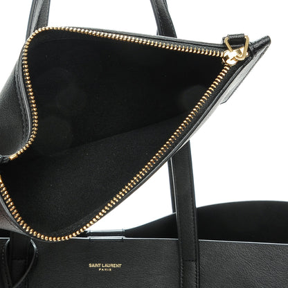 Saint Laurent Calfskin Large Shopping Tote Black 7 of 11