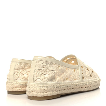 Chanel Macrame Patent CC Espadrilles 41 Beige Ivory 4 of 10