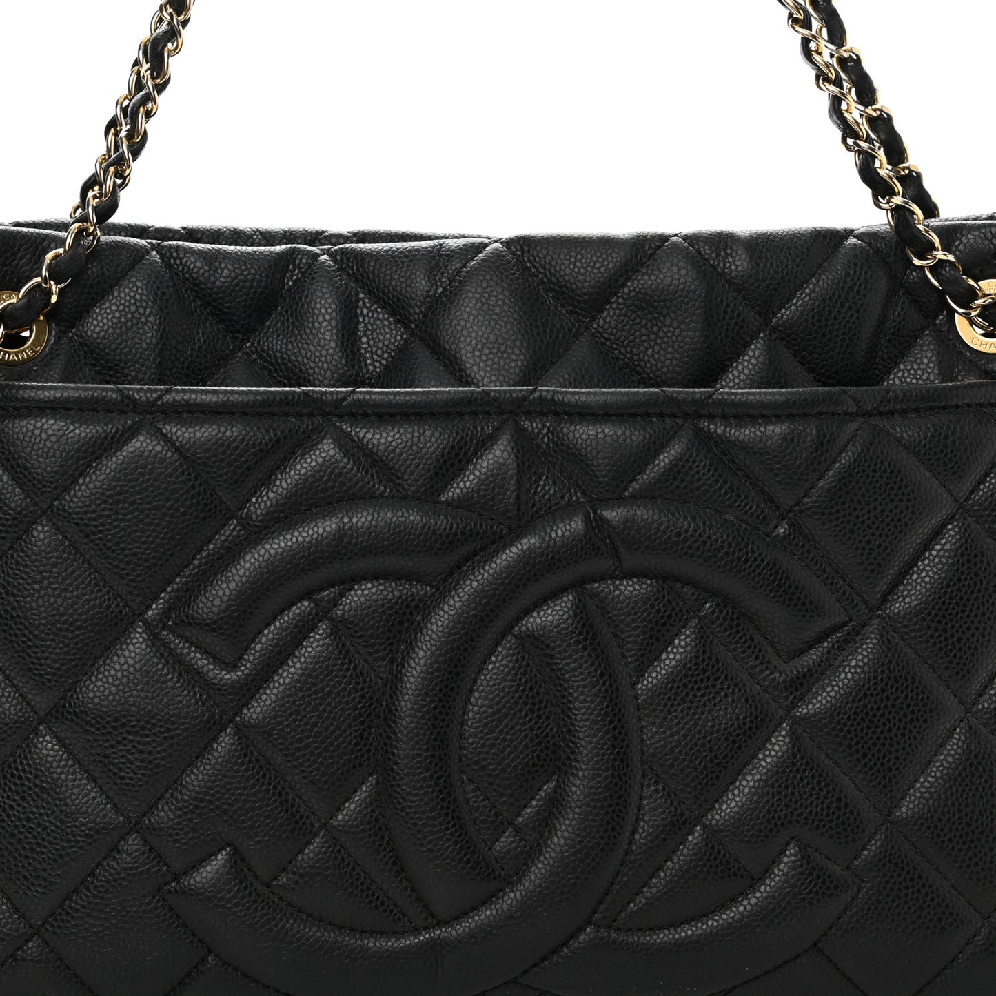 Caviar Quilted Timeless CC Soft Tote Black