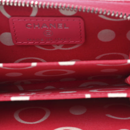 Chanel Caviar Quilted Coco Chanel CC Zip Coin Purse Fuchsia 5 of 9