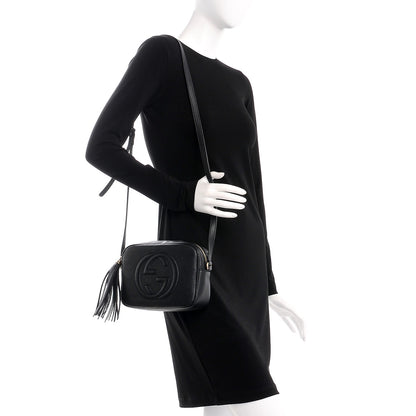 Gucci Pebbled Calfskin Small Soho Disco Bag Black 2 of 8
