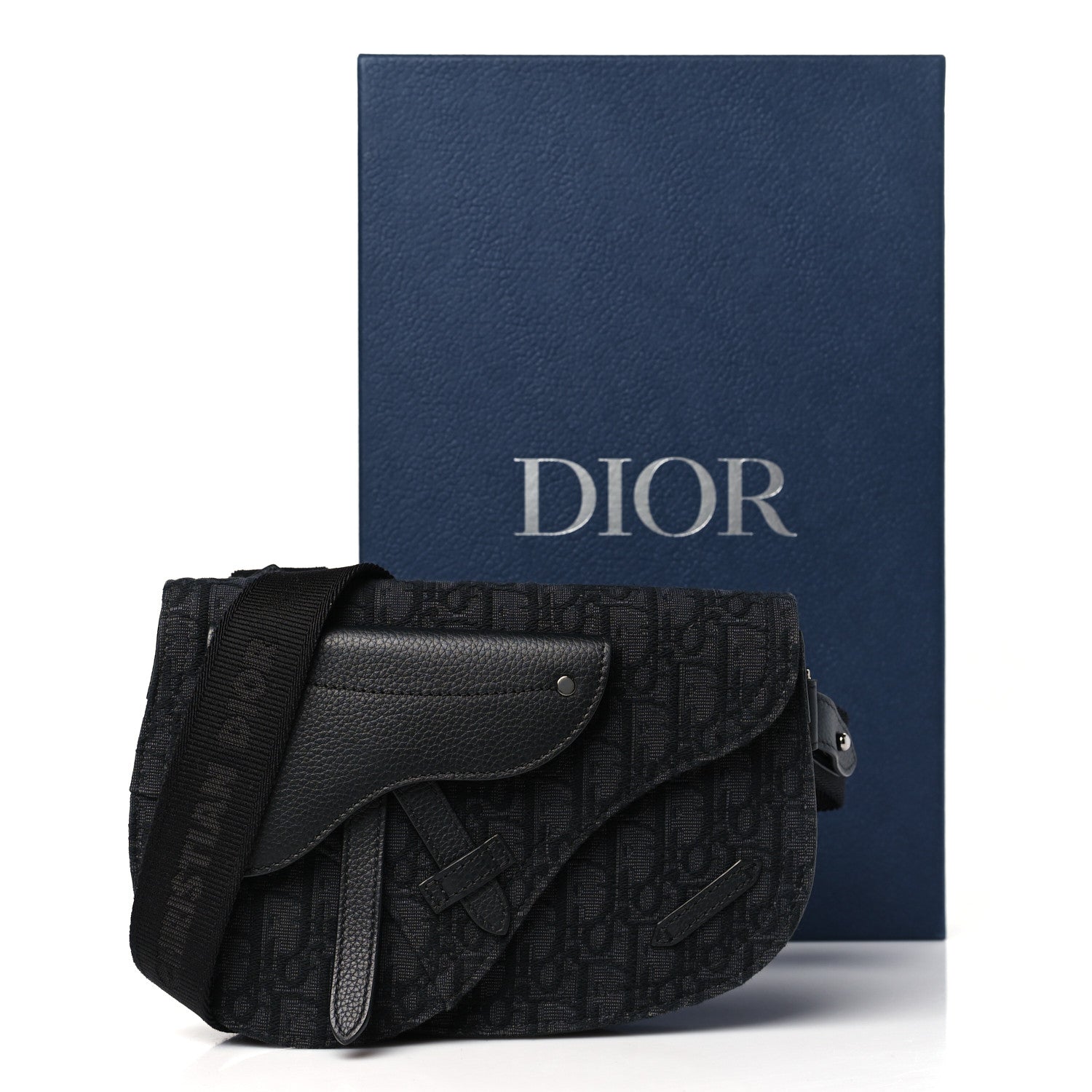 Christian Dior Oblique Saddle Messenger Pouch Black 13 of 13