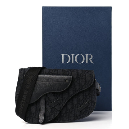 Christian Dior Oblique Saddle Messenger Pouch Black 13 of 13