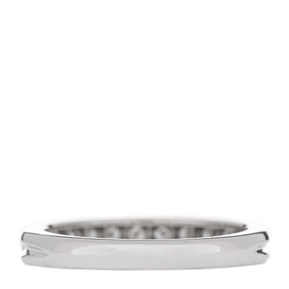 Tiffany Platinum Diamond 3mm Half Circle Wedding Band Ring 53 6.5 3 of 5