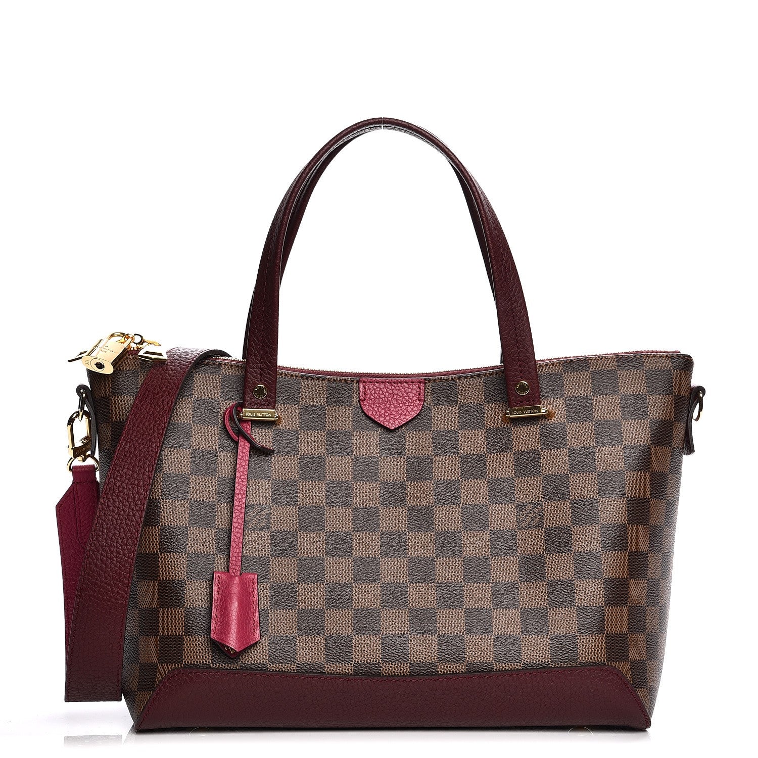Louis Vuitton Damier Ebene Hyde Park Fuchsia 1 of 9