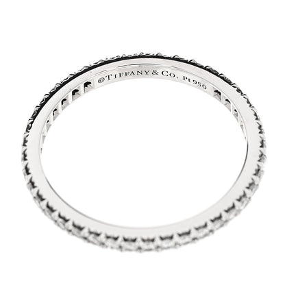Tiffany Platinum Diamond .32ctw Soleste Eternity Band Ring 50 5.5 4 of 4